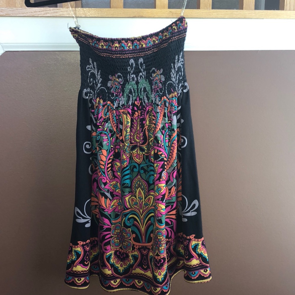 Strapless stretchy dress